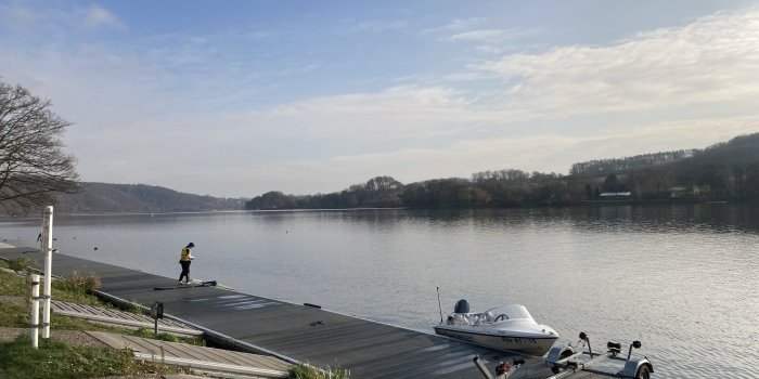 Randonnée vélo vers le plateau des lacs à Duisbourg