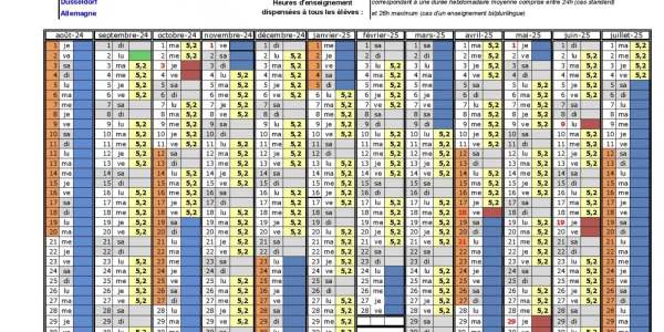 Vacances scolaires et jours fériés