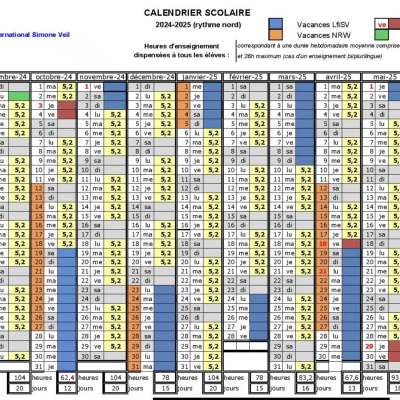 Vacances scolaires et jours fériés